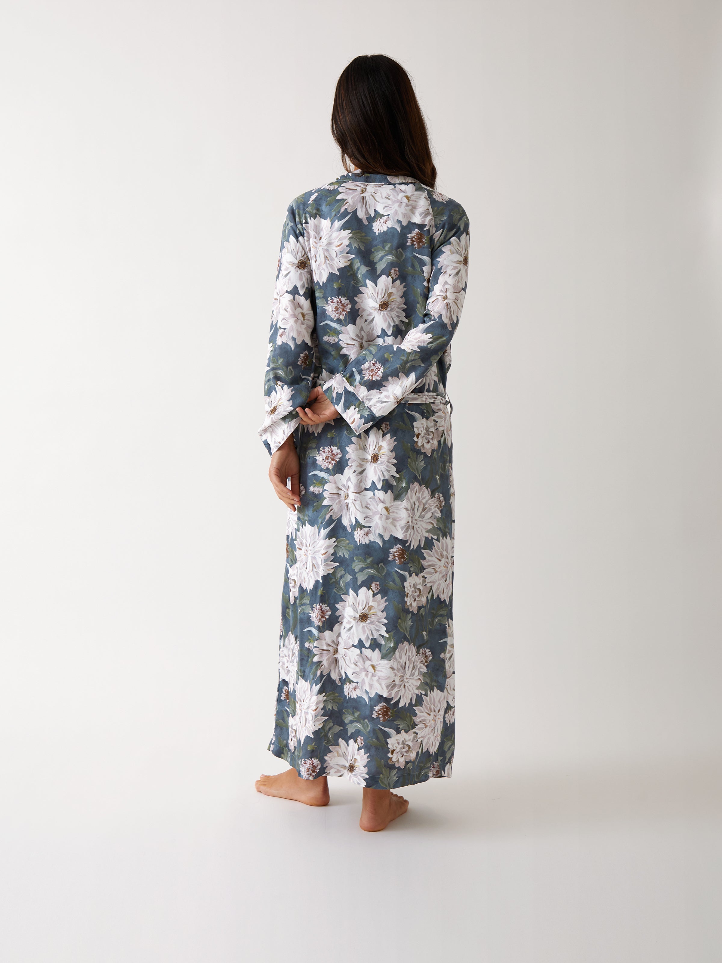 Adeline Full Length Robe | Floral-4