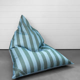 Alfresco Lounger Bean Bag | Green Stripe-1