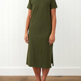 Andie Tee Shirt Dress | Green-1