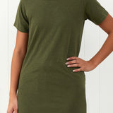 Andie Tee Shirt Dress | Green-3