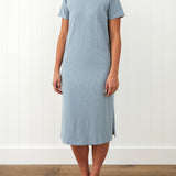 Andie Tee Shirt Dress | Mineral Blue-1
