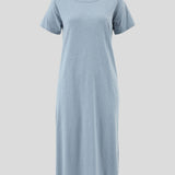 Andie Tee Shirt Dress | Mineral Blue-2