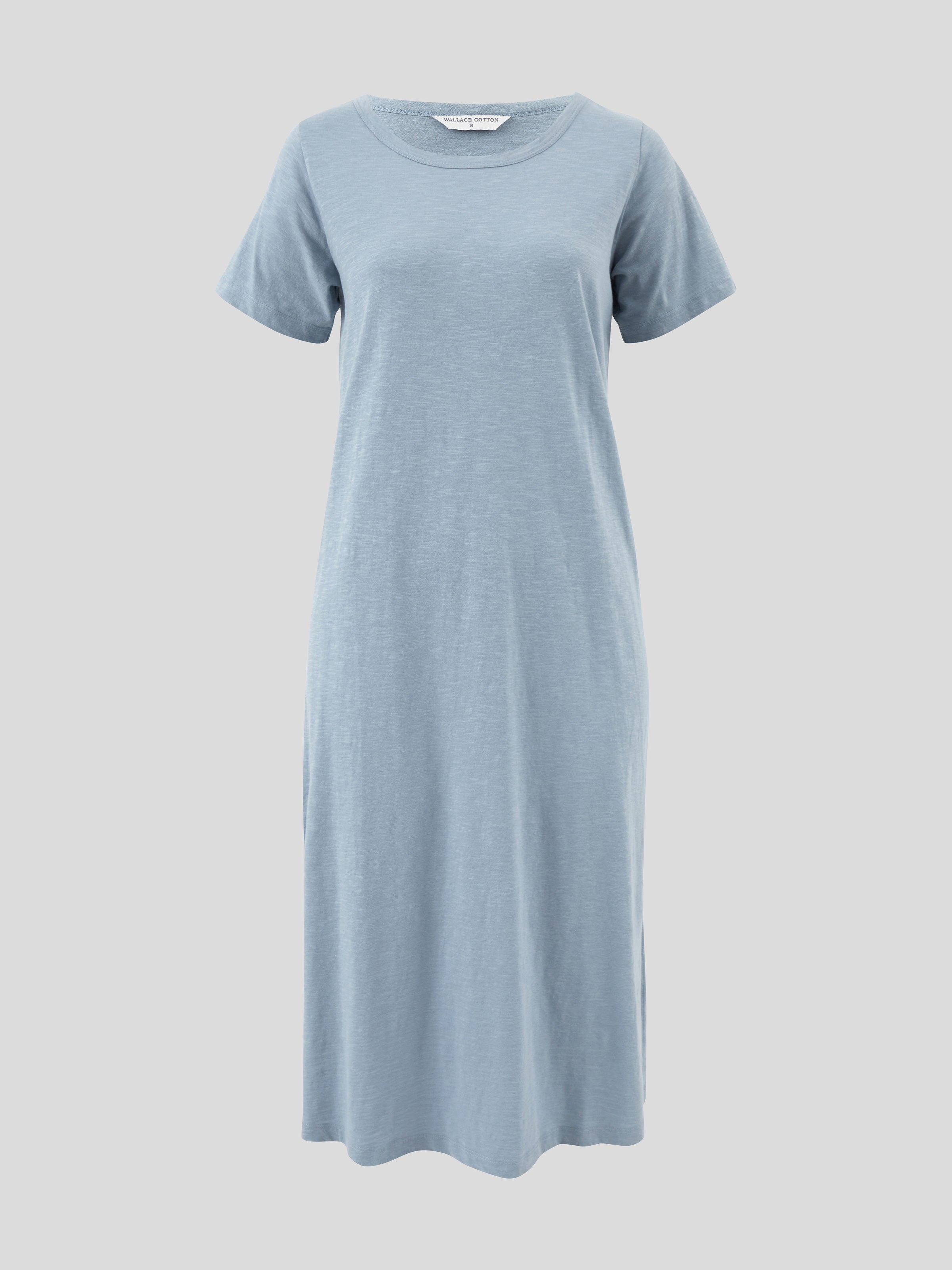 Andie Tee Shirt Dress | Mineral Blue-2