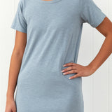 Andie Tee Shirt Dress | Mineral Blue-3