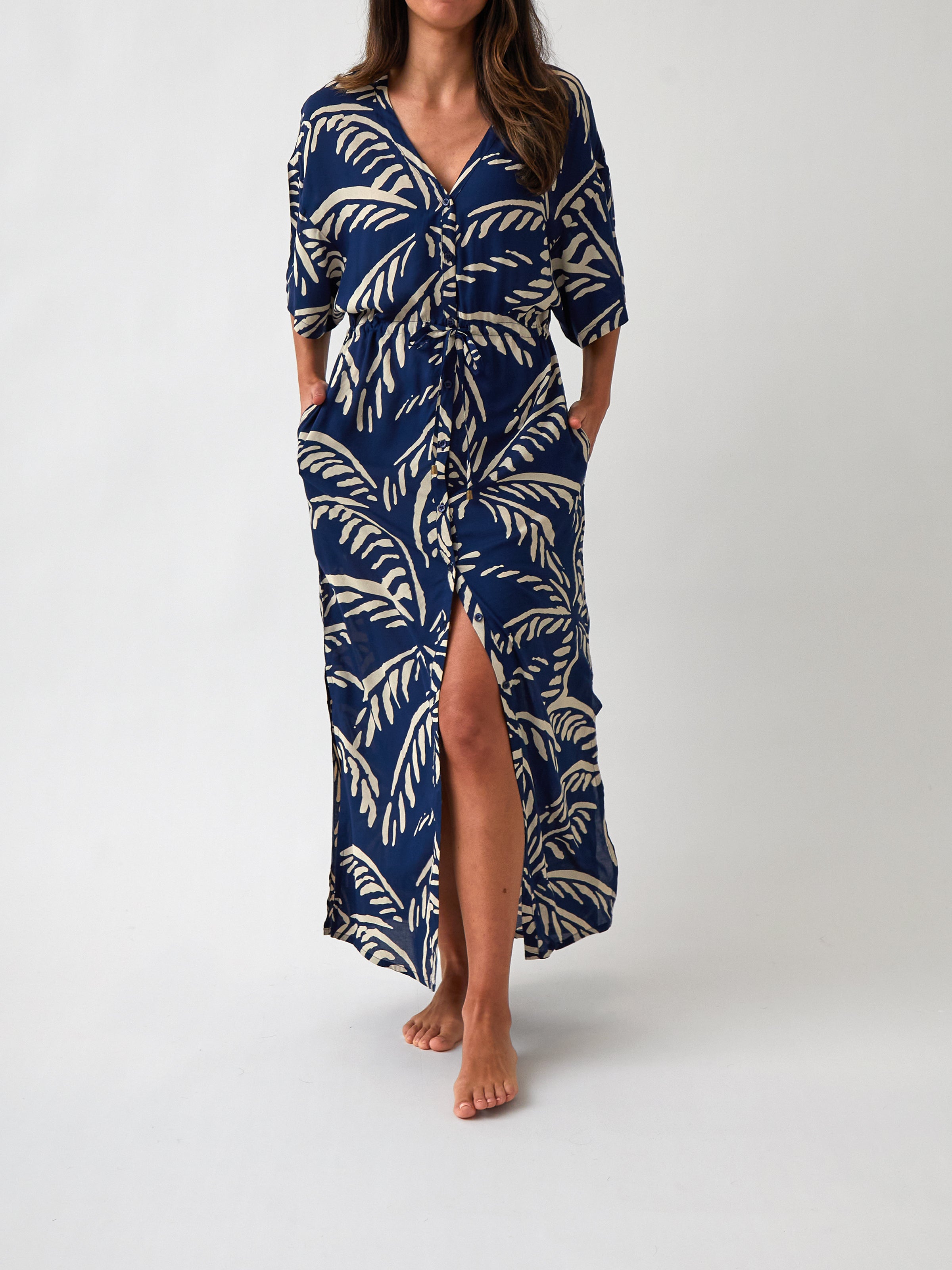 Bahama Modal Kaftan | Navy Blue-1