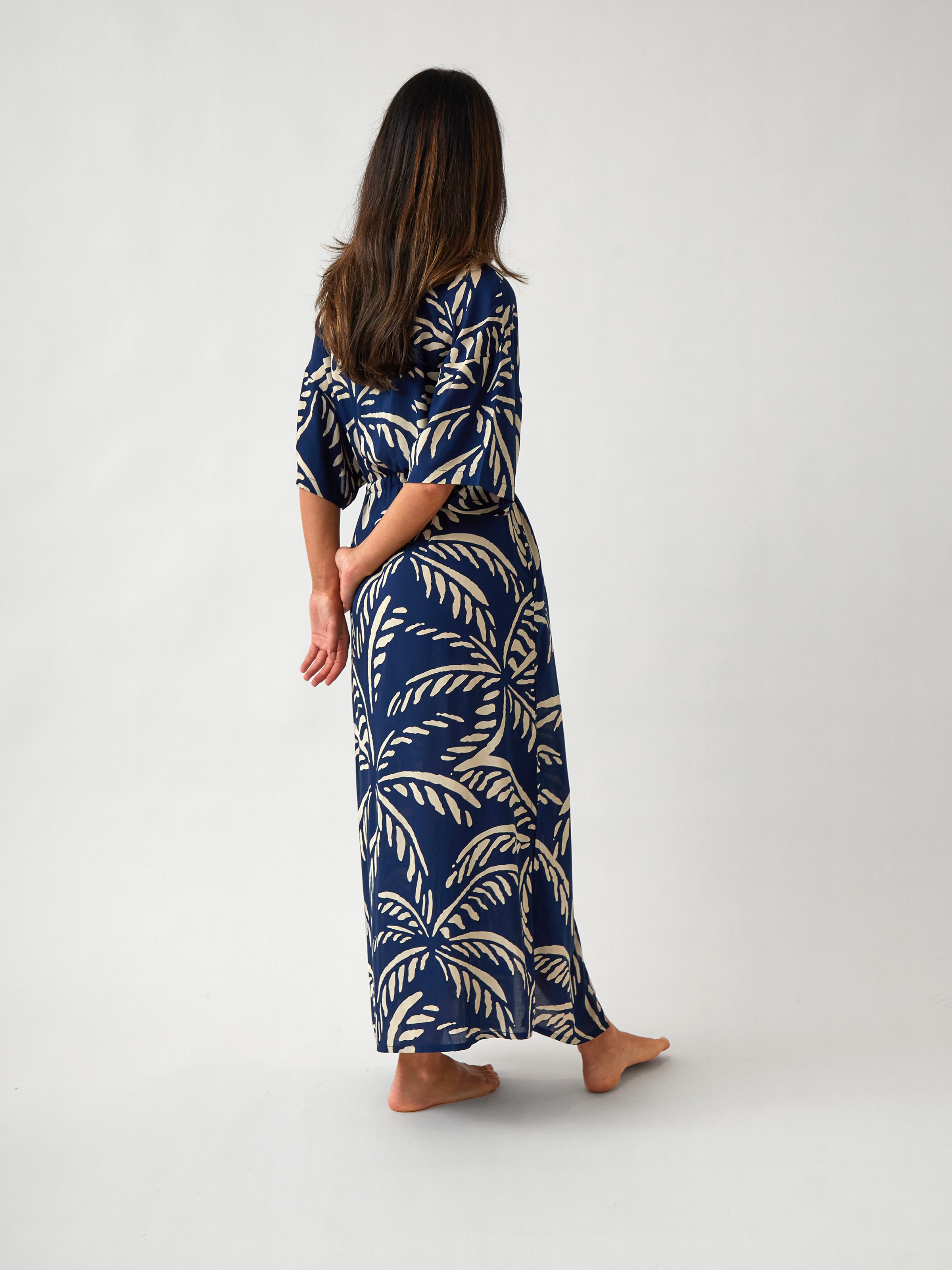 Bahama Modal Kaftan | Navy Blue-4