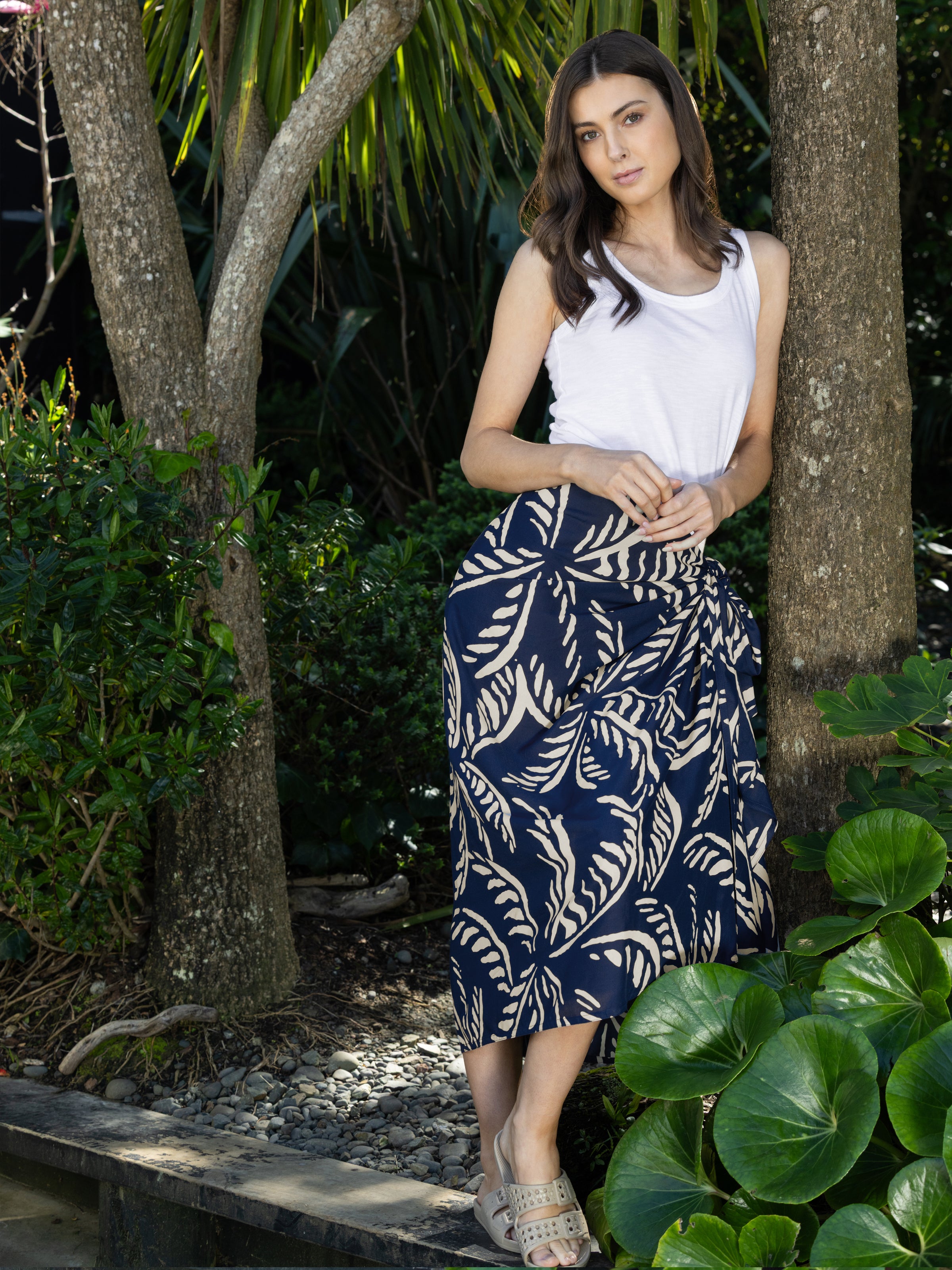 Bahama Modal Sarong | Navy Blue-3