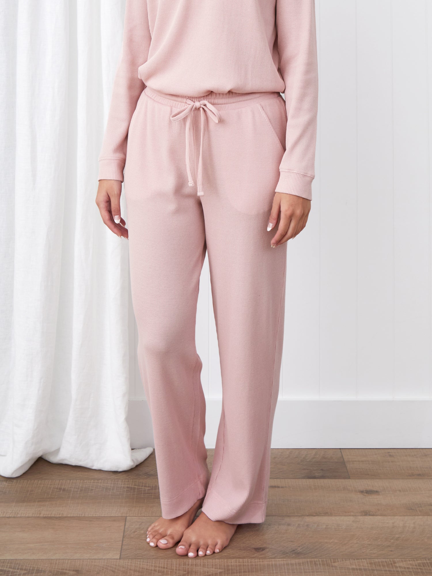 Balance Waffle Knit Pants in Blush – Wallace Cotton