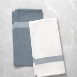 Beaumont Tea Towel Set of 2 | Blue White-1