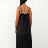 Belize Modal Strappy Dress | Black-4