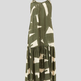 Belize Modal Strappy Dress | Olive Natural-2