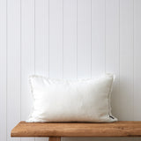 Breeze Rectangle Cushion Cover | White-1