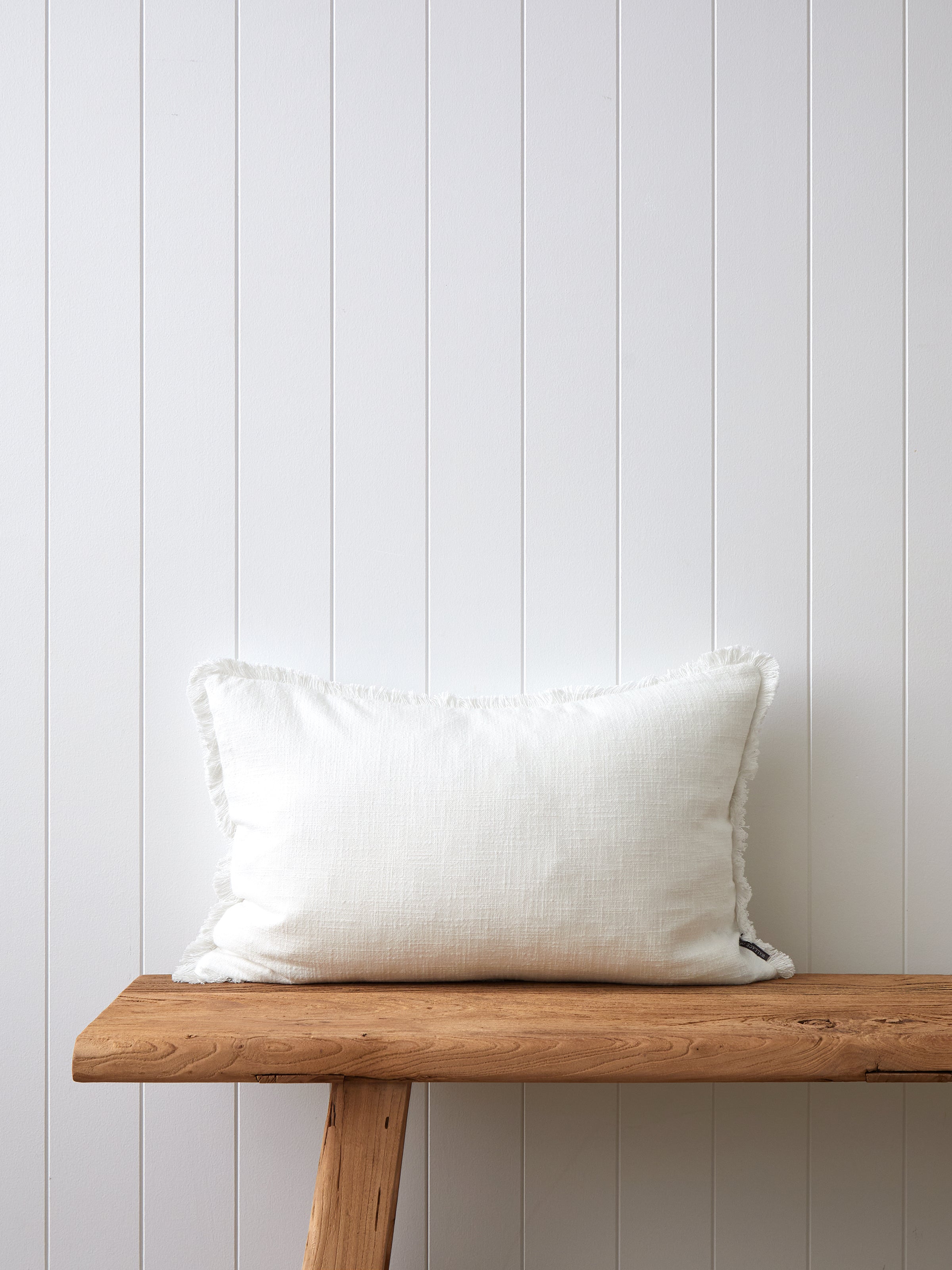 Breeze Rectangle Cushion Cover | White-1