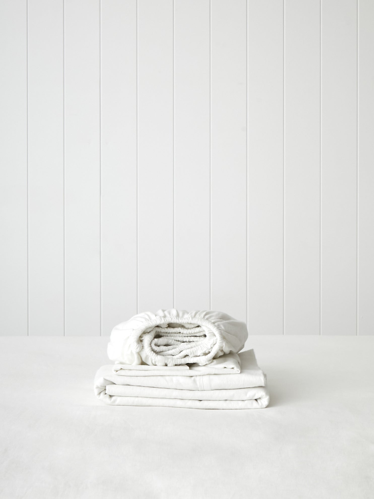 Cardrona Flannel Cot Sheet Set | White-1