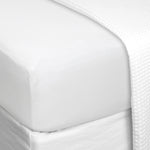 Cardrona Flannel Fitted Sheet | White-1