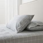 Cardrona Flannel Sheet Set | Blue Check-1
