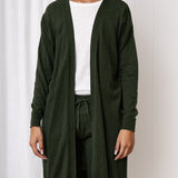 Cotton Cashmere Cardi | Green-1