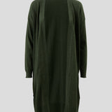 Cotton Cashmere Cardi | Green-2