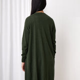 Cotton Cashmere Cardi | Green-4