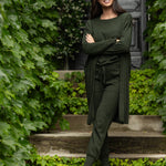 Cotton Cashmere Cardi | Green-5
