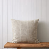 Echo Large Square Cushion Cover | Natural Check-1