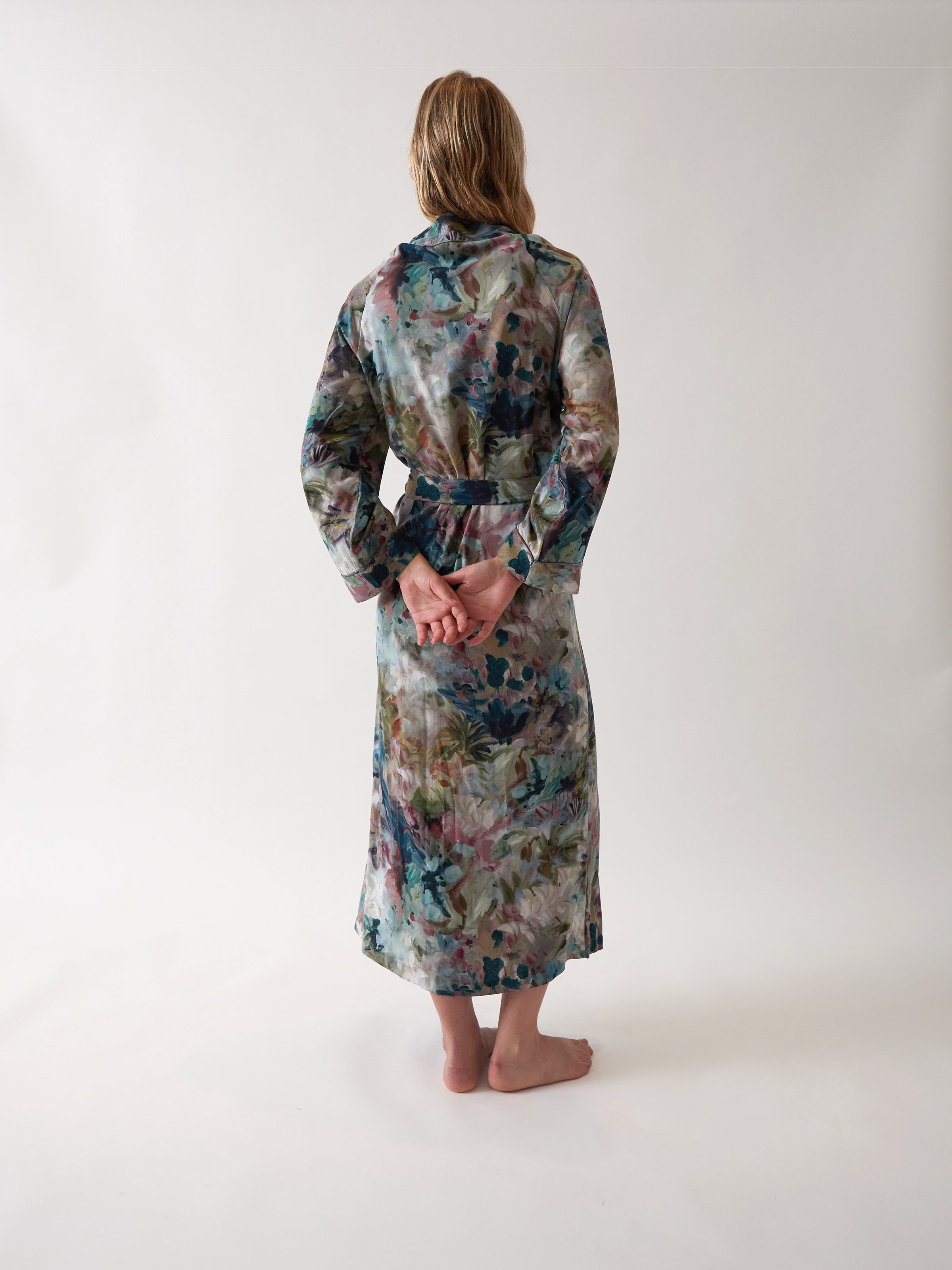 Florence Full Length Robe | Floral-4