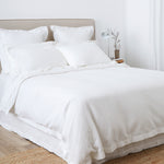 Hudson Waffle Duvet Cover Set | White-3