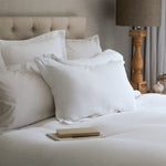 Hudson Waffle Duvet Cover Set | White-5