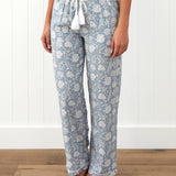 Kira PJ Pants | Blue Floral-1