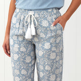Kira PJ Pants | Blue Floral-3