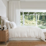 Loft Linen Duvet Cover Set | White-5
