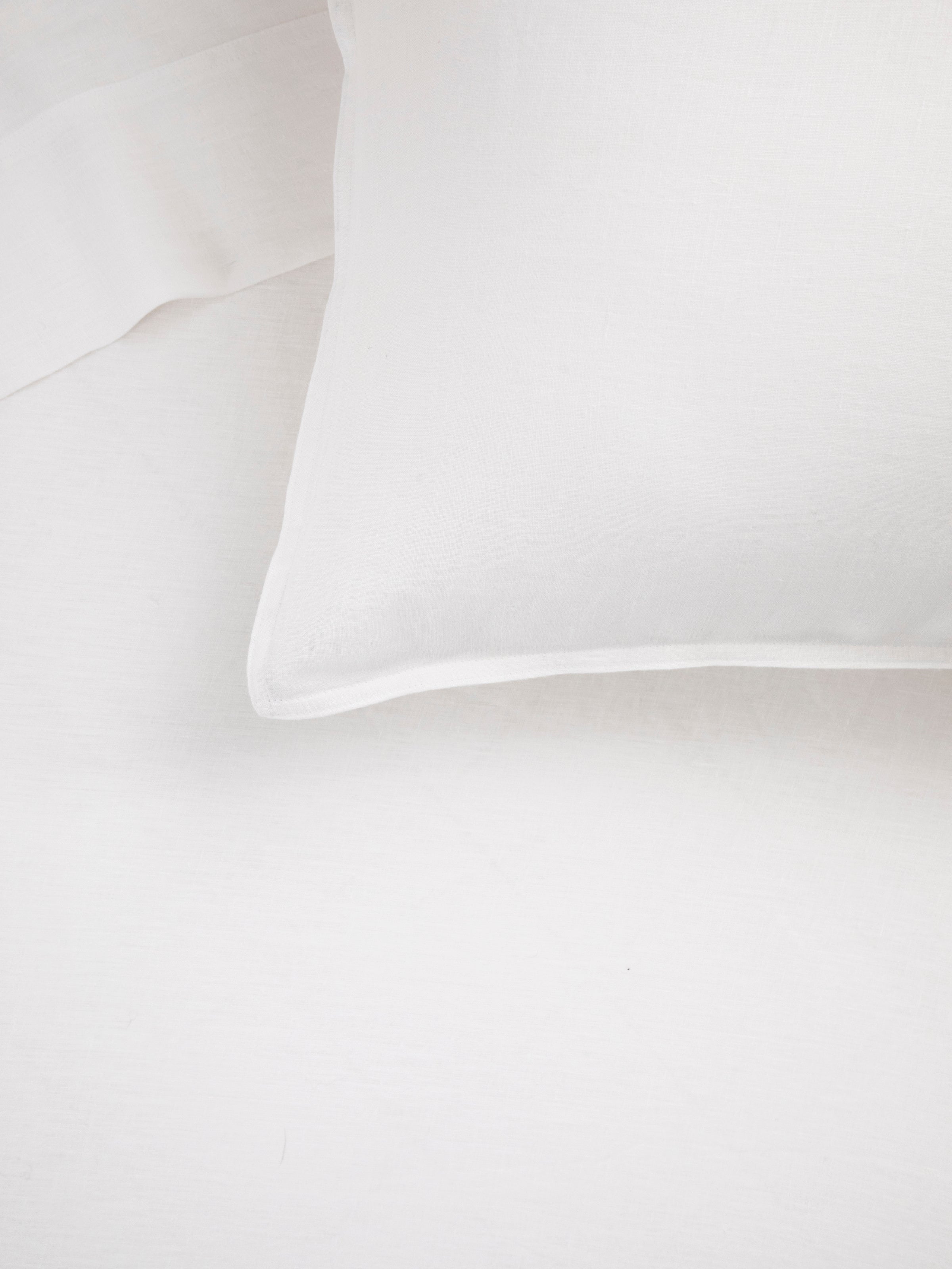 Loft Linen Flat Sheet | White-2