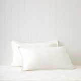 Loft Linen Standard Pillowcase Set | White-1