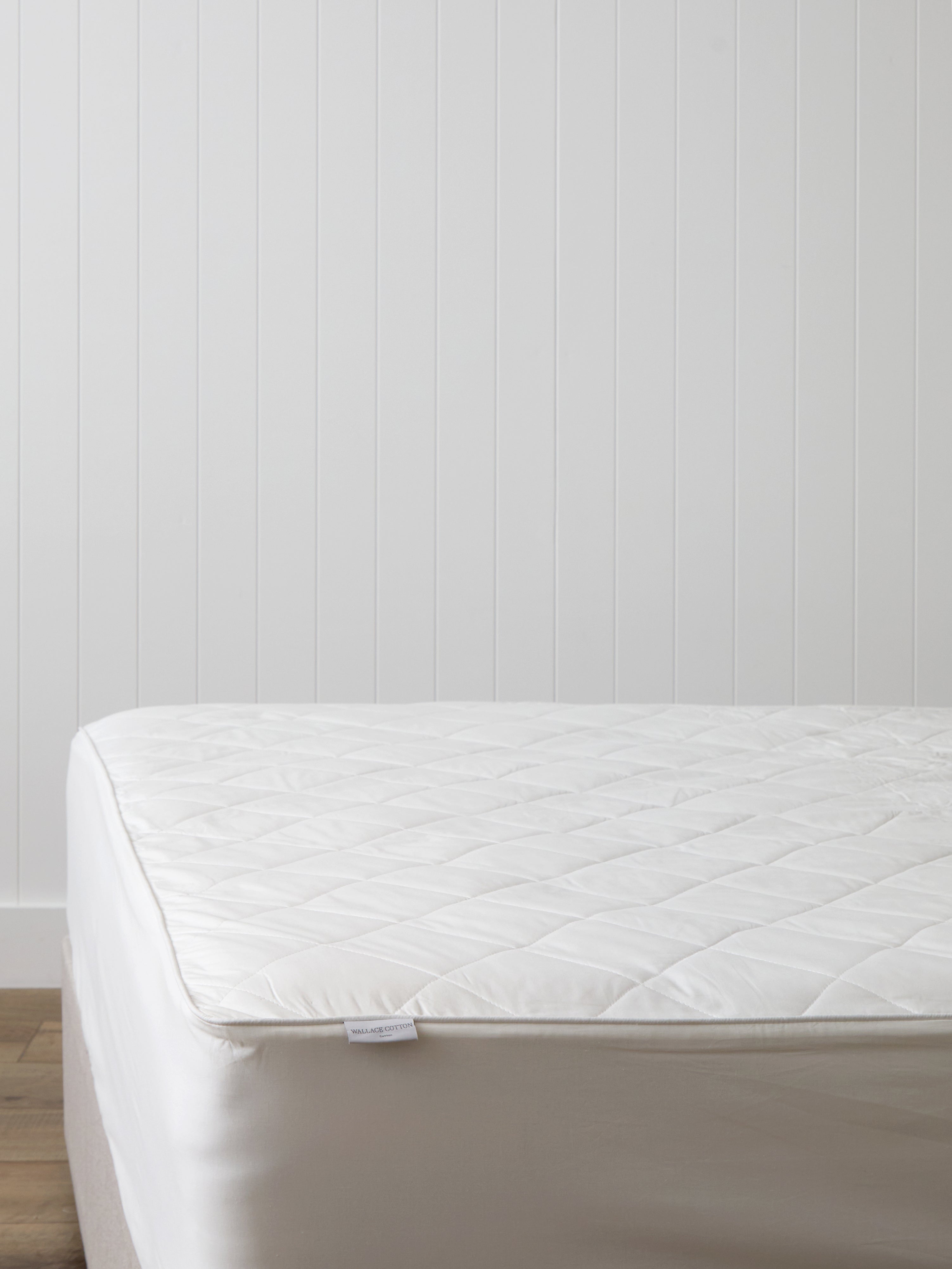 Long Single Mattress Protector | White-1