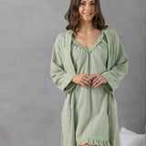 Lucie Robe | Green Gingham-3