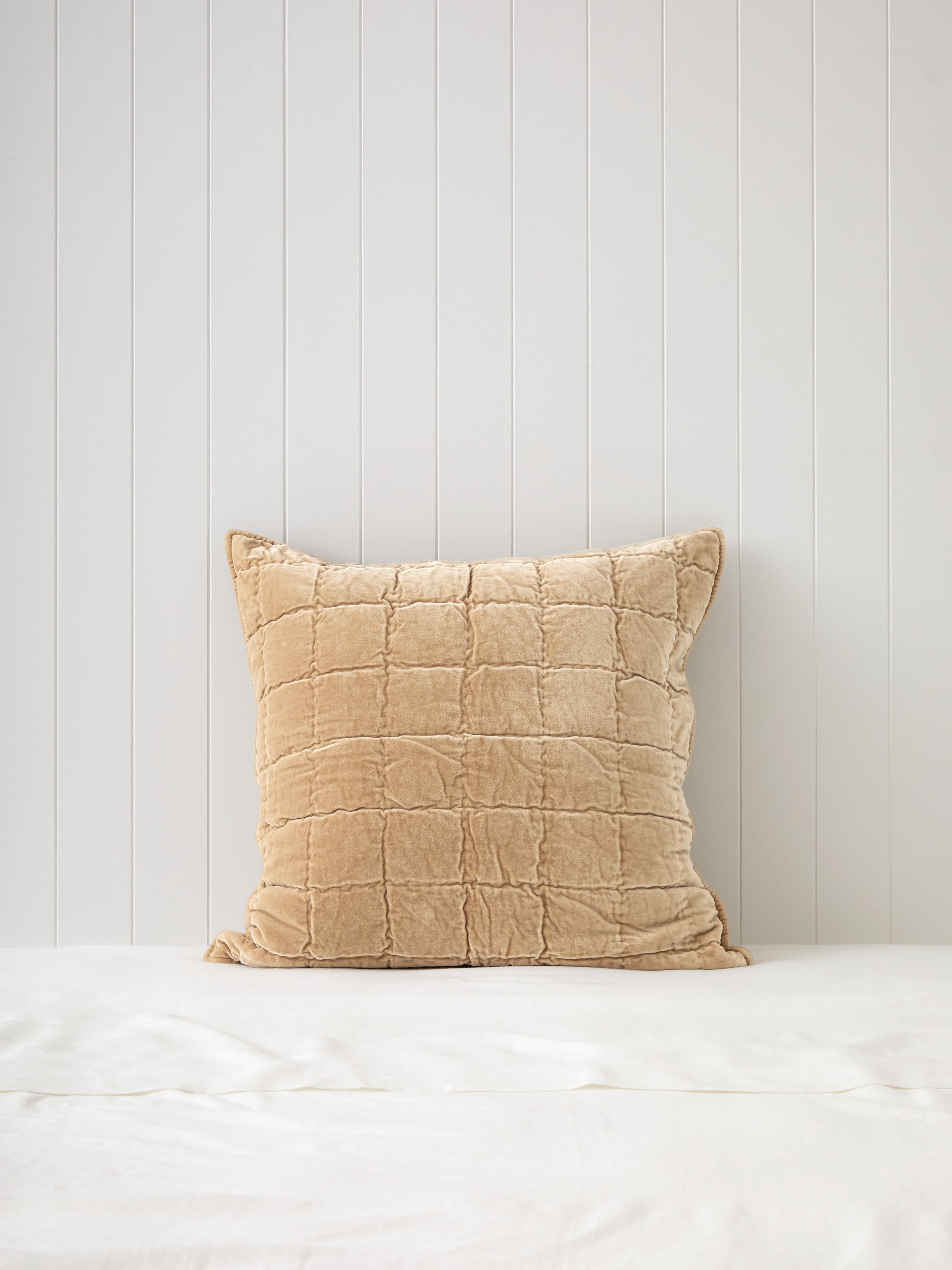 Maison Velvet European Pillowcase | Caramel-1