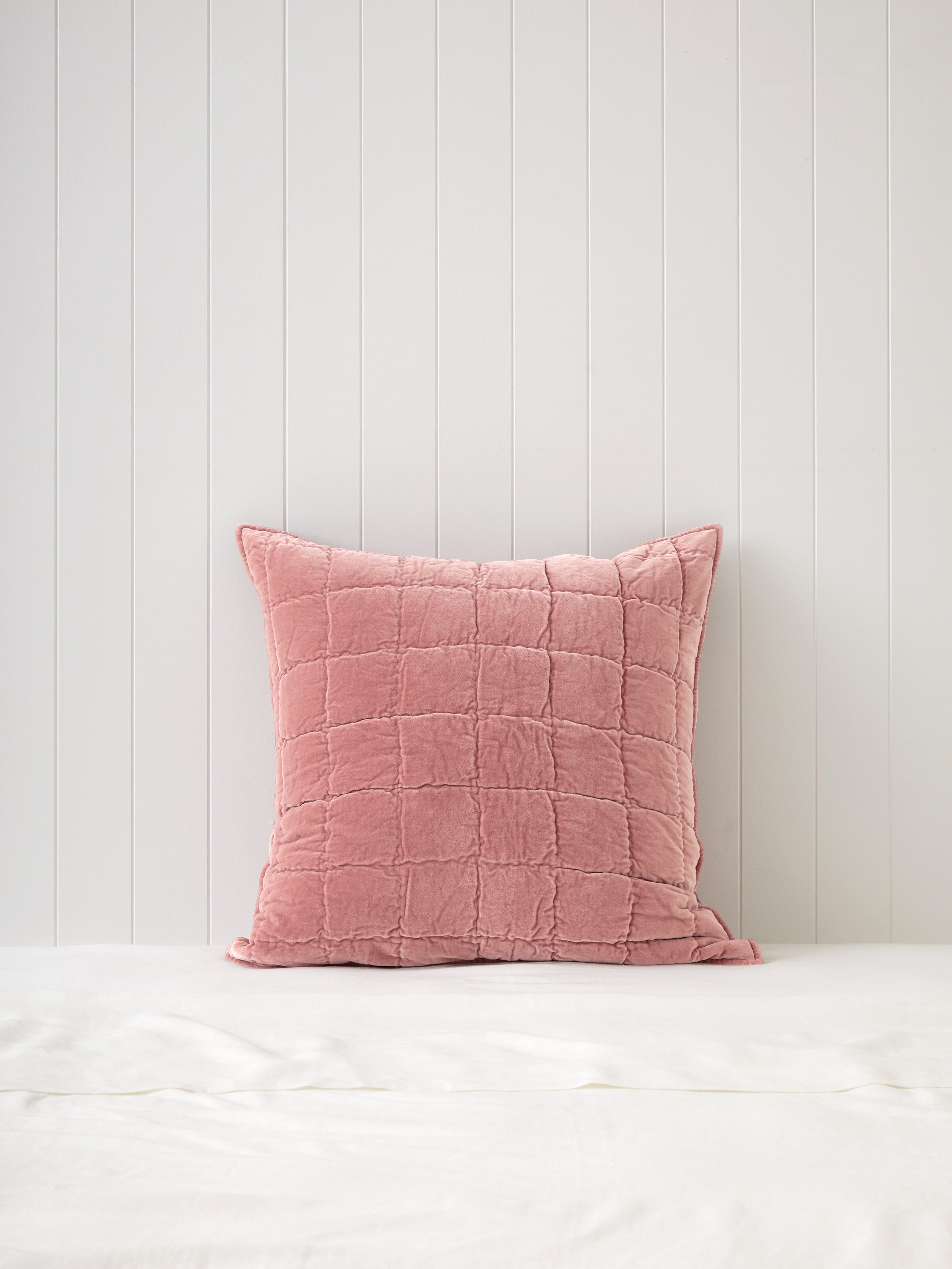 Maison Velvet European Pillowcase | Rose-1