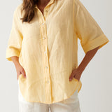 Monaco Linen Shirt | Butter-1
