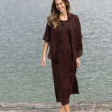 Monaco Linen Shirt | Chocolate-3