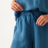 Monaco Linen Wide Leg Pants | Ocean-2