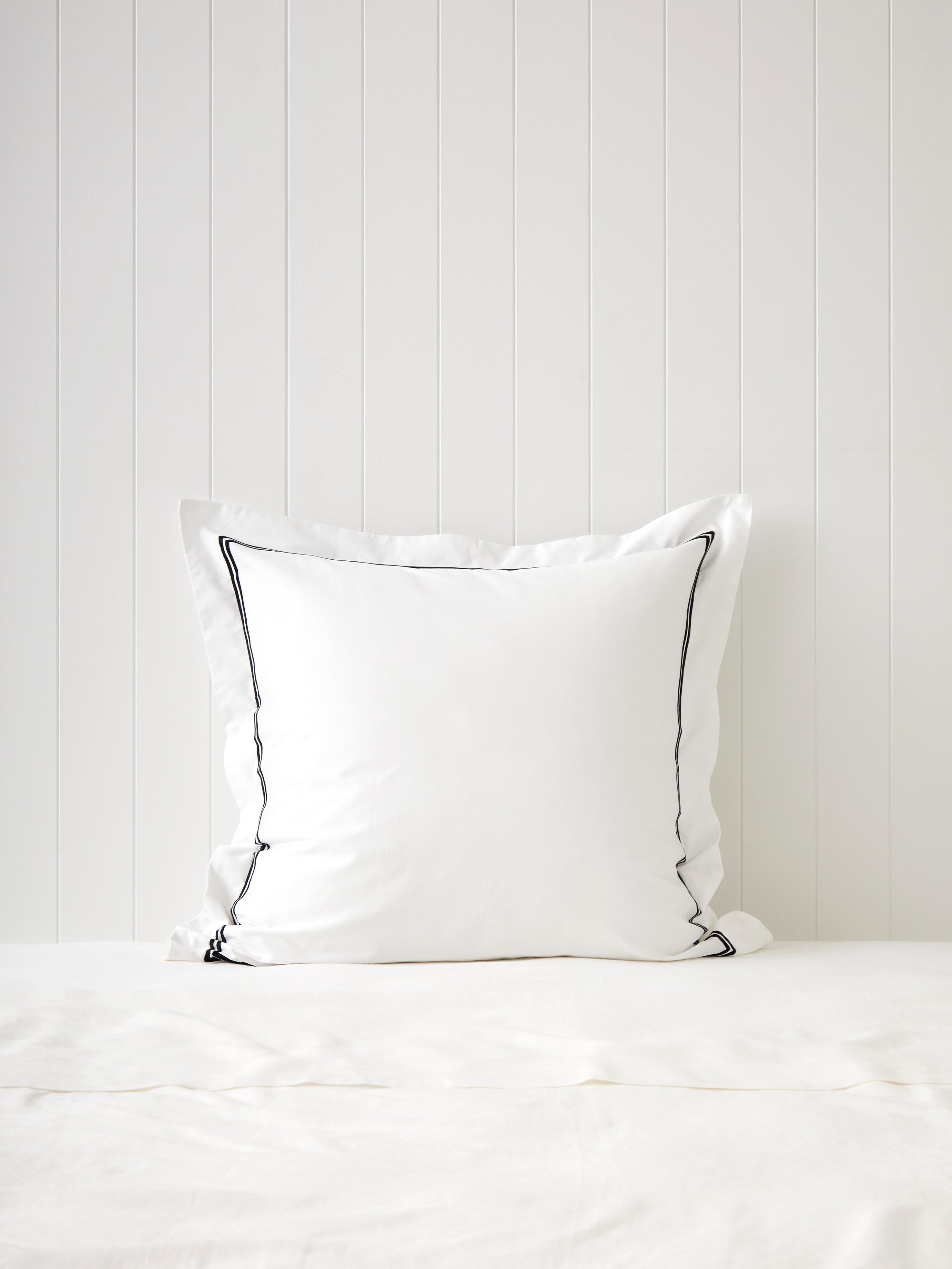 Monarch European Pillowcase | Black White-1