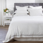 Monarch Long Duvet Cover Set | Grey White-1
