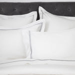Monarch Long Duvet Cover Set | Grey White-2