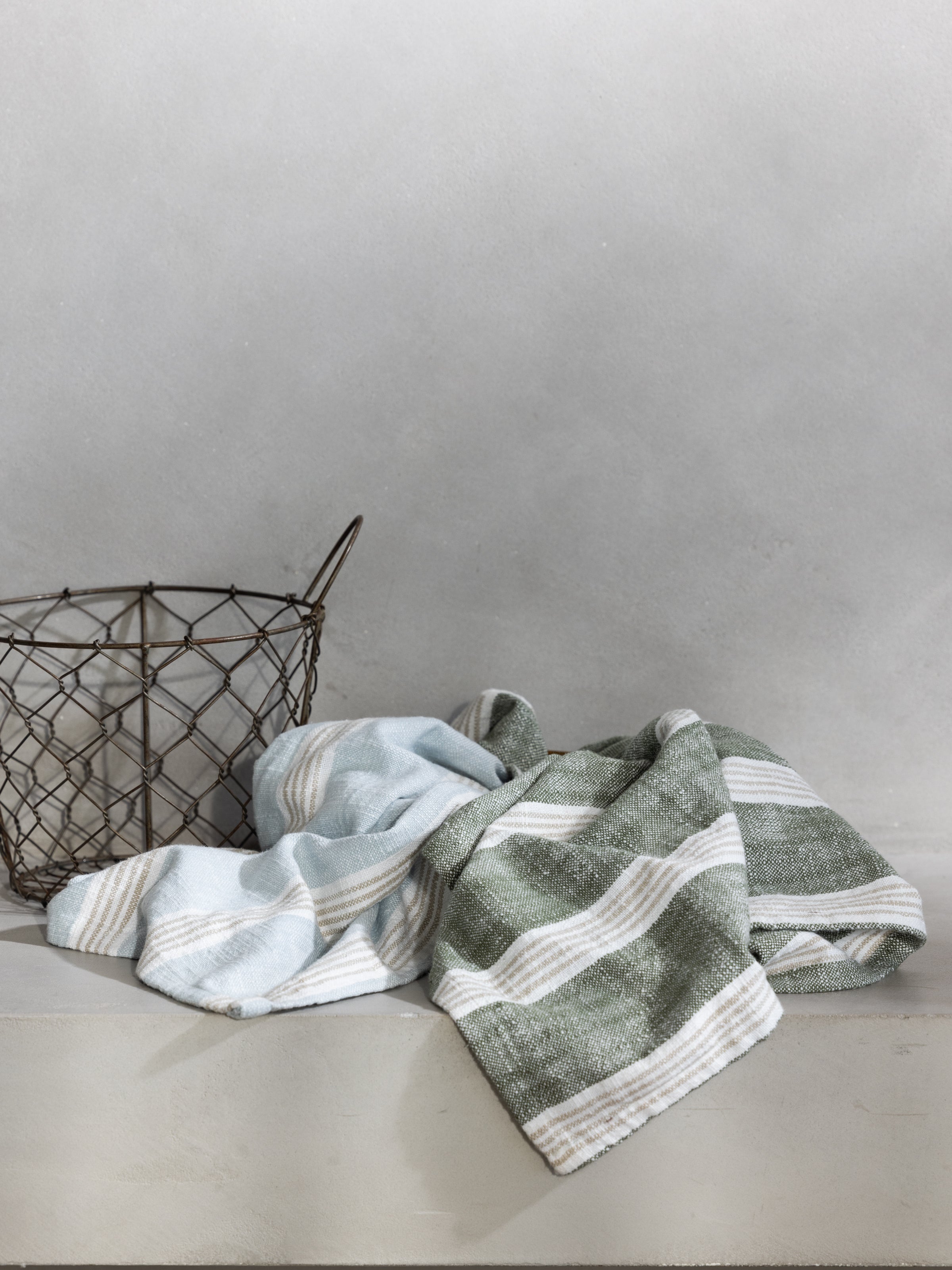 Olsen Tea Towel Set of 2 | Blue Green-2