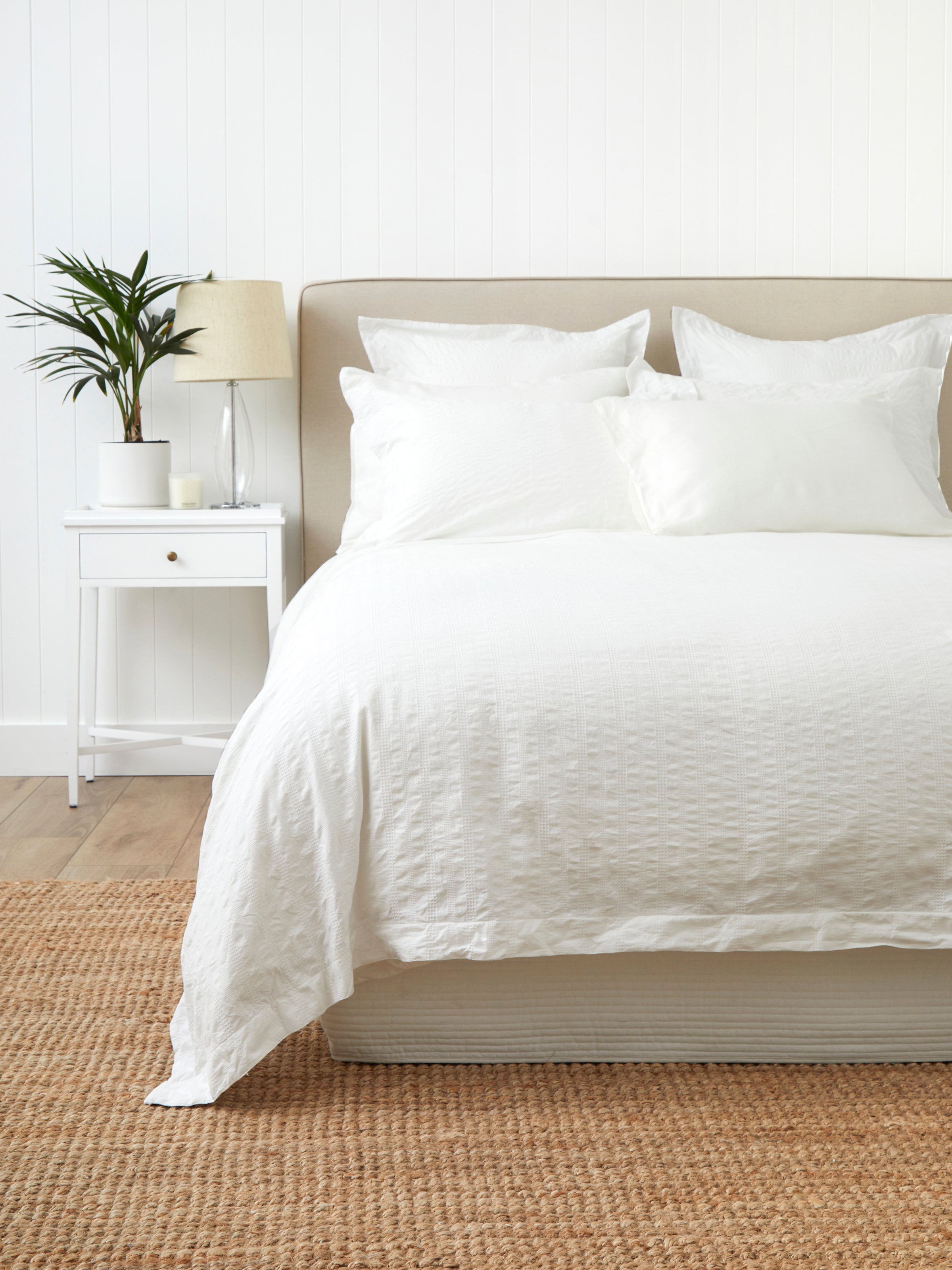 Patience Duvet Cover Set | White-1