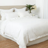 Patience Duvet Cover Set | White-3