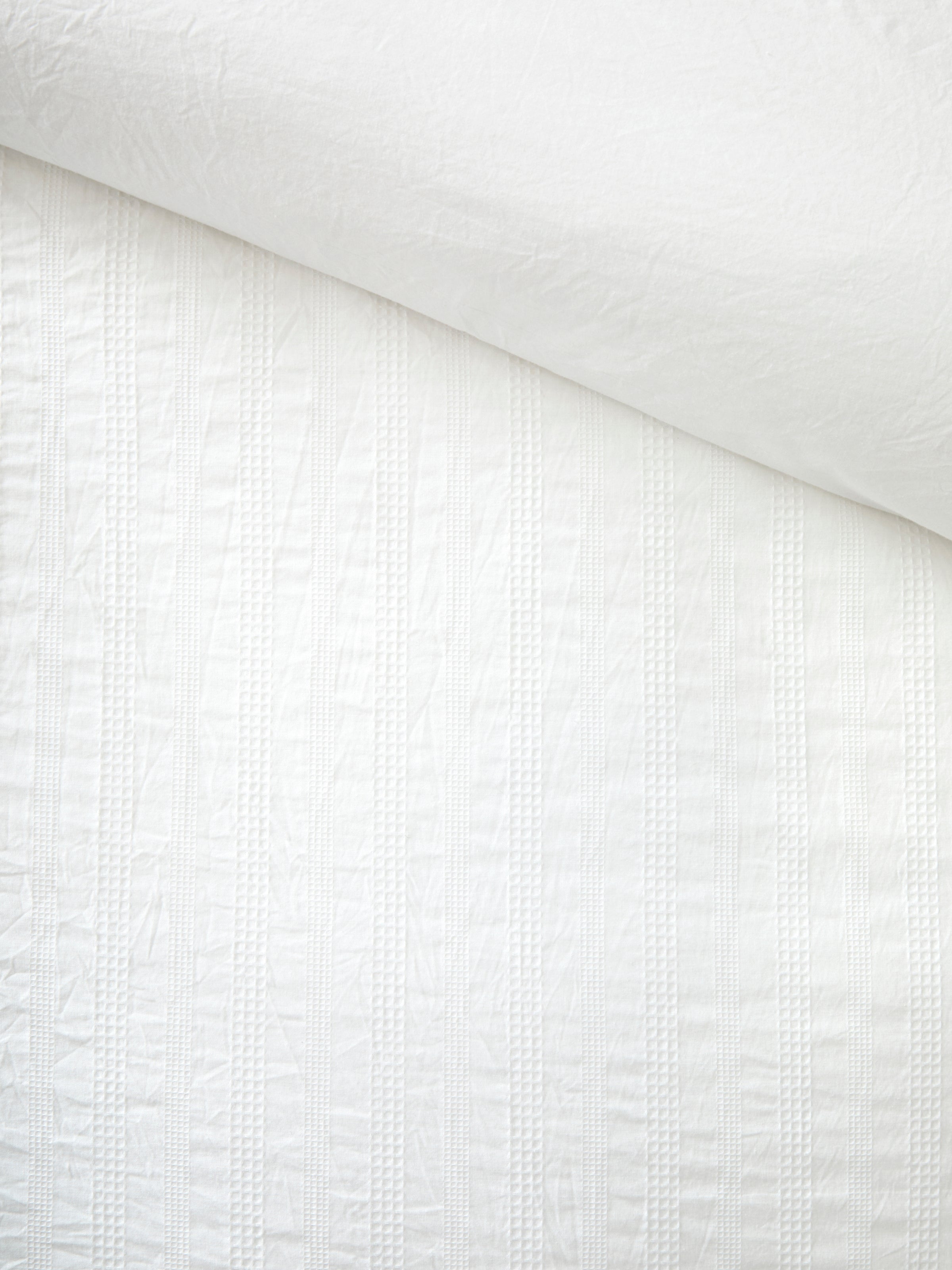 Patience Duvet Cover Set | White-4