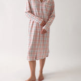 Penny Organic Cotton Knit Nightshirt | Pink Gingham-1