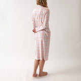 Penny Organic Cotton Knit Nightshirt | Pink Gingham-4