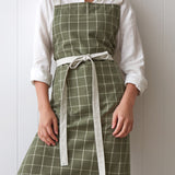 Potager Apron | Olive Check-1